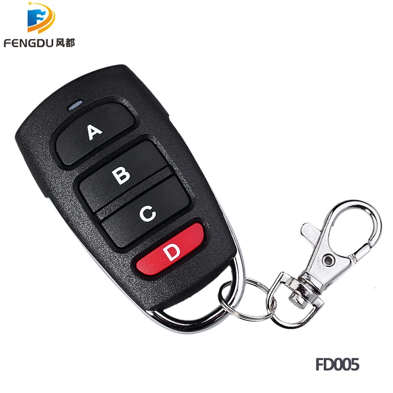 

4PCS NICE FLO 1 FLO 2 FLO 4 Universal Remote Control Transmitter Garage Door Gate Fob 433.92mhz fixed code with free shipping