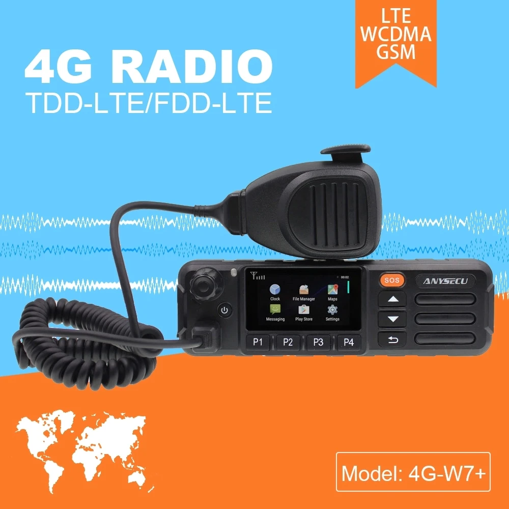 ZELLO REAL PTT Android Walkie Talkie LTE BAND 4G Mobile Radio W7 Plus Net Work EU Version|Рации| |