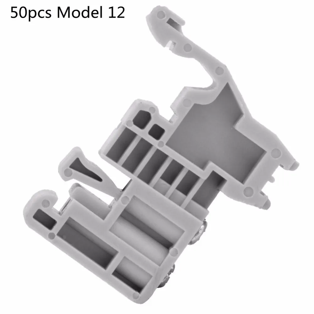 50 шт./компл. 35 мм din-рейку клеммной колодки концевой упор крепежные зажимы крепежный зажим