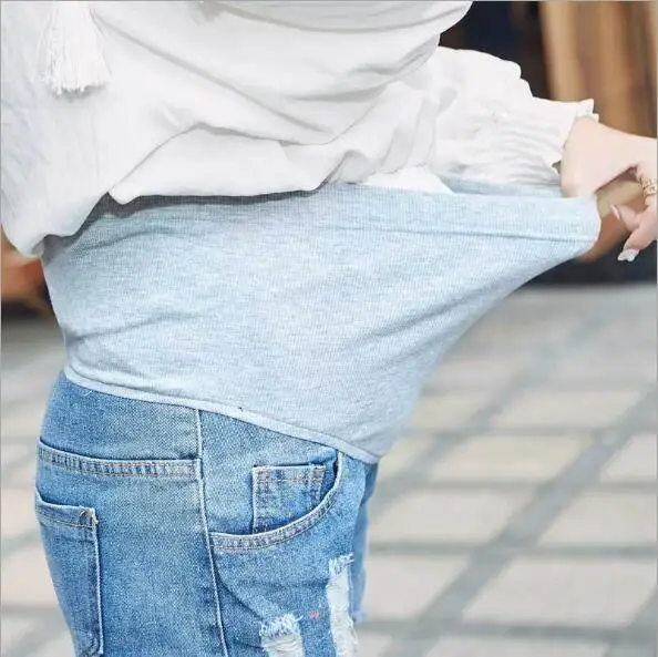 Fdfklak M-4XL, большие размеры, летние новые шорты, джинсы для беременных, короткие джинсы для ухода за животом, модные джинсовые штаны для беременных, женские штаны, F322