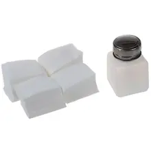 Акриловые УФ-гелевые хлопковые салфетки для удаления ногтей, чистящие салфетки для ногтей, 1 бутылочка для дизайна ногтей+ 400 подушечек