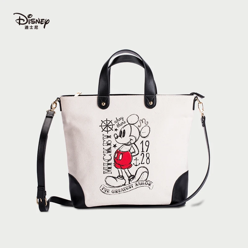 Disney женская сумка с мультяшным принтом Повседневная кожаная сумка-тоут модные женские сумки-мессенджеры на плечо Студенческая сумка новые сумки для мам