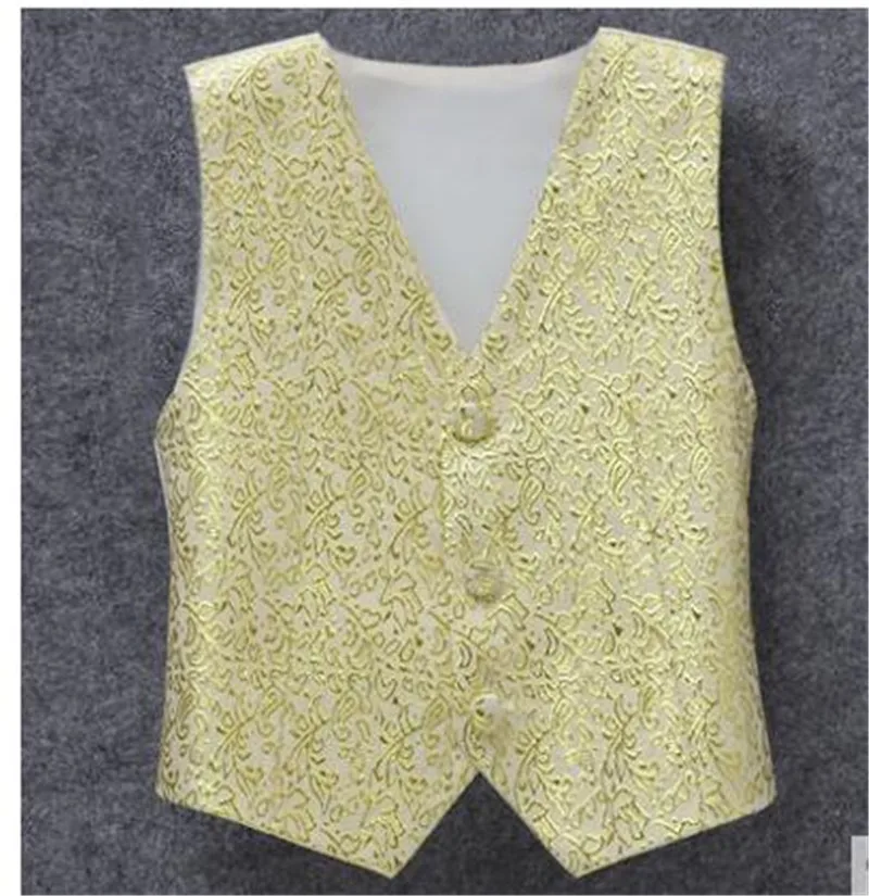 

Boy Blazers Suits Vest Size 100-160 Flower Boys Formal Wedding Waistcoat Teenage Boys Piano Performance Dancing Host Shows Vest