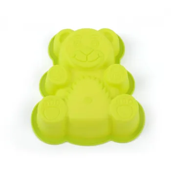 

New 1Pcs Cake Tools Mold Silicone Gummy Bear Chocolate Molds Candy Maker Ice Tray Jelly Green Cute Dessert Moulds