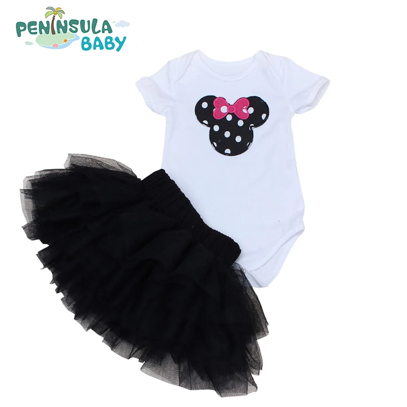 font b Bebe b font Clothing Set Summer Newborn Tutu Sets Skirts Bodysuit 2 Pcs