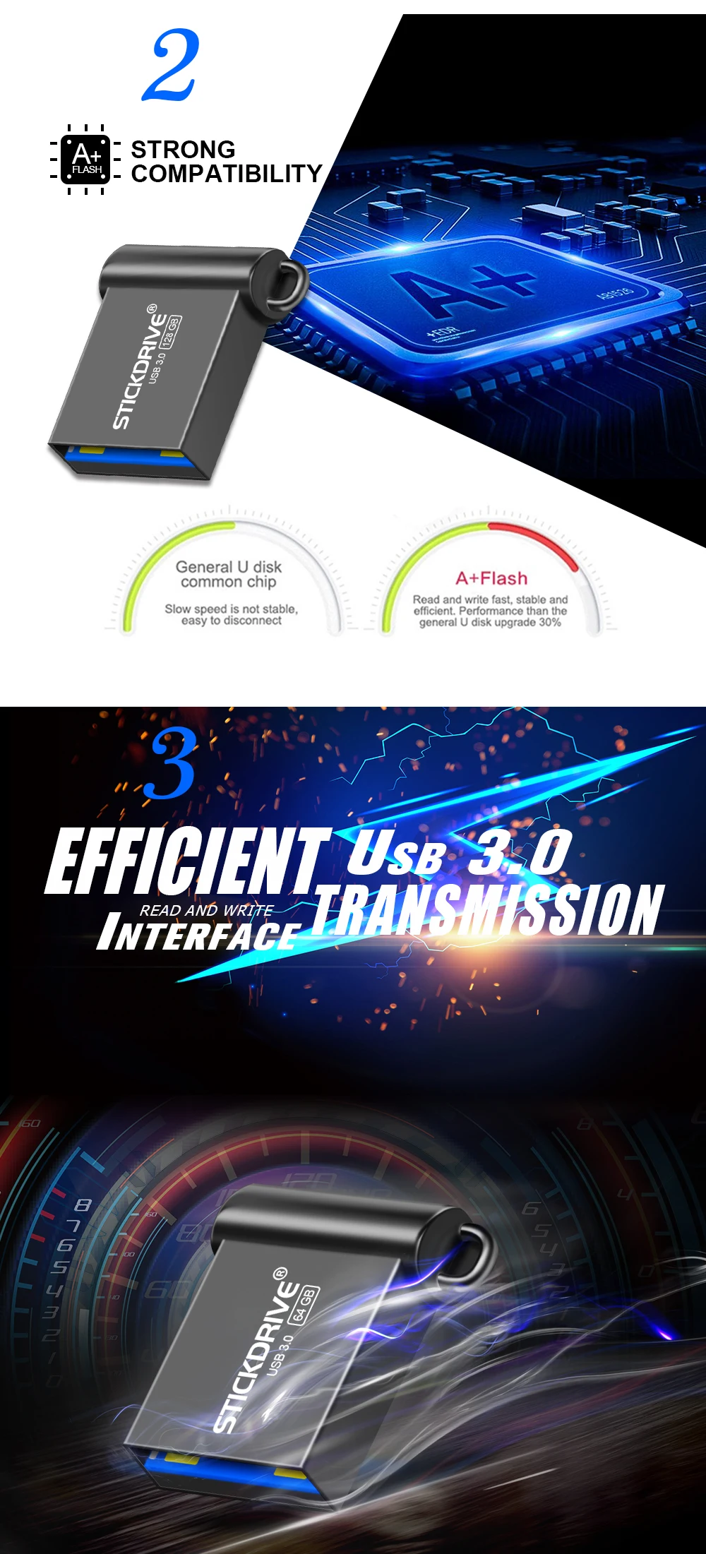 Модный супер мини металлический флеш-накопитель USB 3,0 8 ГБ 16 ГБ флеш-накопитель 32 Гб 64 Гб 128 ГБ usb3.0 флеш-накопитель с кольцом для ключей