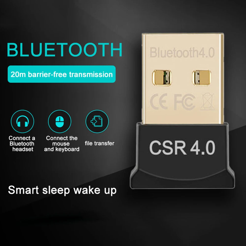 Мини USB Bluetooth адаптер ключ V4.0 CSR Двойной режим беспроводной аудио приемник для компьютера ПК беспроводная мышь, Bluetooth, динамик