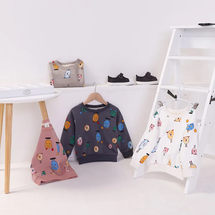 

Children Sweatshirt For Baby Boys Girls Tops Tees Toddler Boy Clothing Long Sleeve T Shirt Kids Clothes Cartoon Hoodies T Shirts
