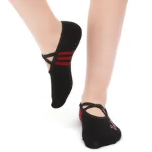 Besgo для женщин противоскользящие хлопоковые носки для йоги дамы для занятий спортом, пилатеса Носки детские колготки танцевальные спортивные носки