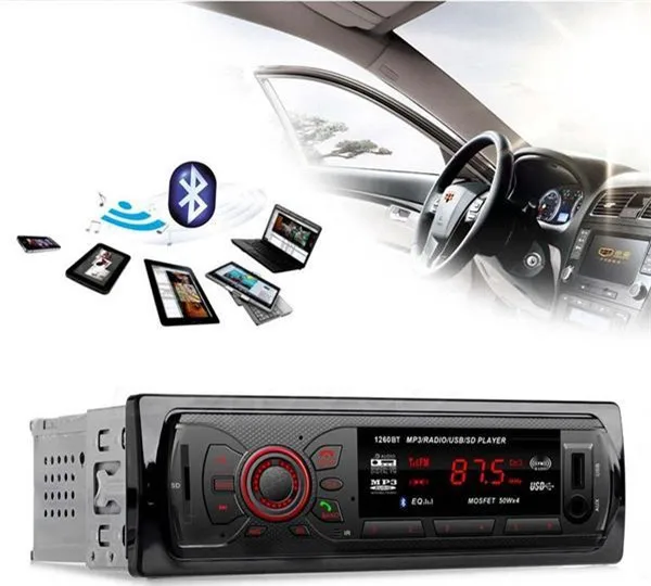 12 V стерео FM радио MP3 аудио плеер Bluetooth EDR электроника для транспортных средств в