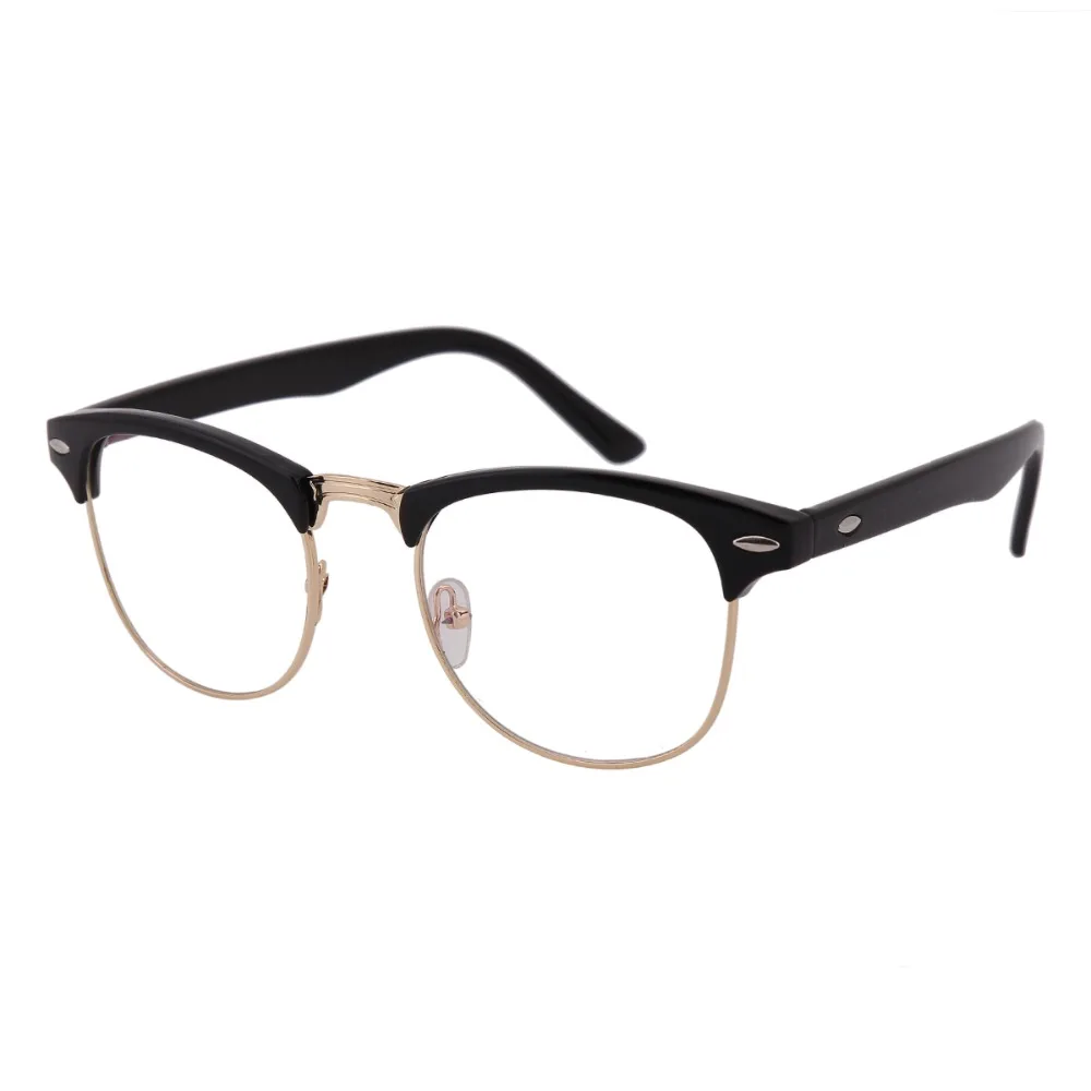 Nearsighted Prescription Computer Glasses Mens Womens Black and Gold