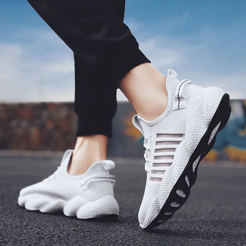 Male Shoe Network Noodles Shoe Ins Flying Weaving Sneakers Leisure Time Run Shoes Men Tenis Masculino Adulto Trainers Scarpe