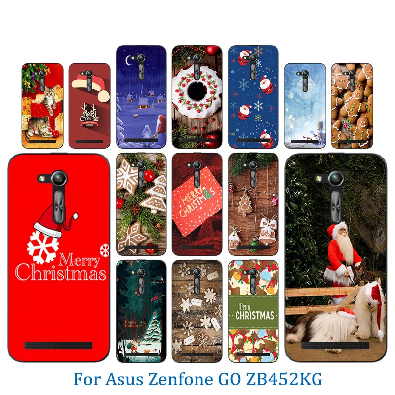 Чехол для Asus ZB450KL чехол веселый X'MAS шаблон Zenfone GO 2nd Gen ZB452KG ASUS_X014D 4 5 дюймов |