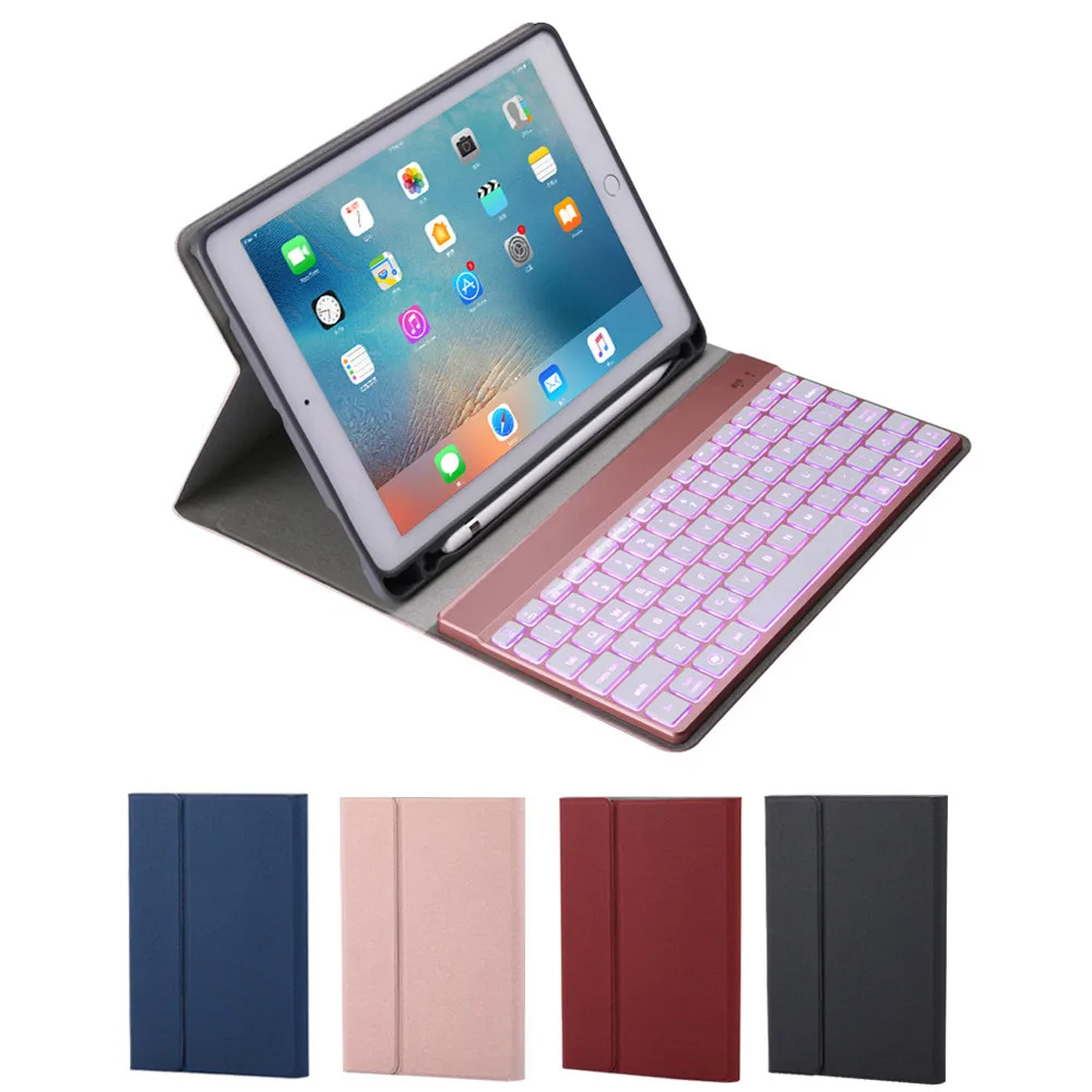 Беспроводная съемная 7 видов цветов клавиатура VOBERRY Bluetooth для Ipad 9 дюймов 2017/2018 Pro Air