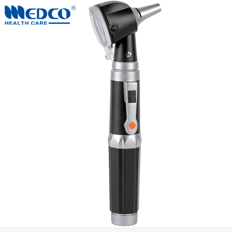 Germany quality fiber optic otoscope diagnostic kit medical ear care large view window LED