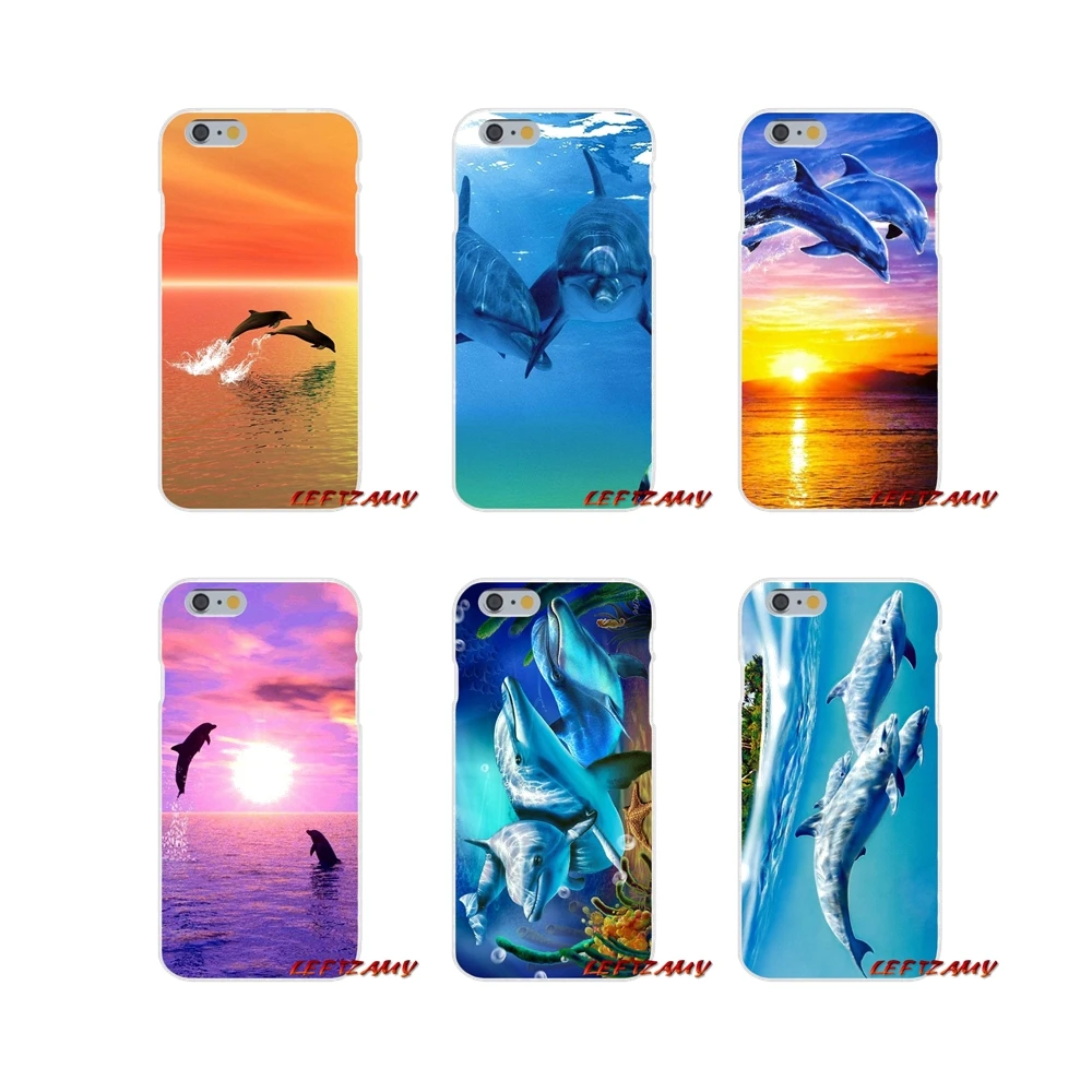 Soft Cases Cover For Xiaomi Redmi Note 6A MI8 Pro S2 A2 Lite Se MIx Max 2 3 F1 Oneplus 6T Sunset And Jumping Dolphin ocean | Мобильные