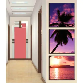 

Diamond painting cross stitch coconut tree Full drill square diamond embroidery picture handmade crystal diamond mosaic pattern