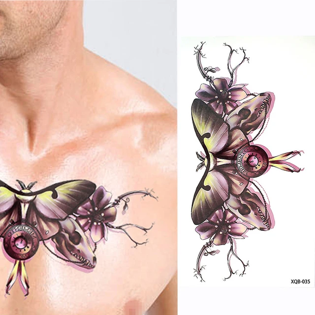 Butterfly Chest Tattoos Men proyectosarquitectonicos.ua.es
