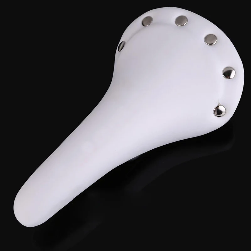

Rivet PU Leather Bike Track Bicycle Cycling Saddle Seat Fixed Gear MTB Fixie Saddle Seat
