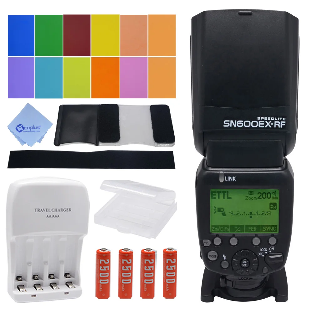 

Shanny SN600EX-RF 2.4G Wireless Build-in Radio E-TTL GN60 Master Slave Flash HSS 1/8000s Speedlite for Canon DSLR Cameras