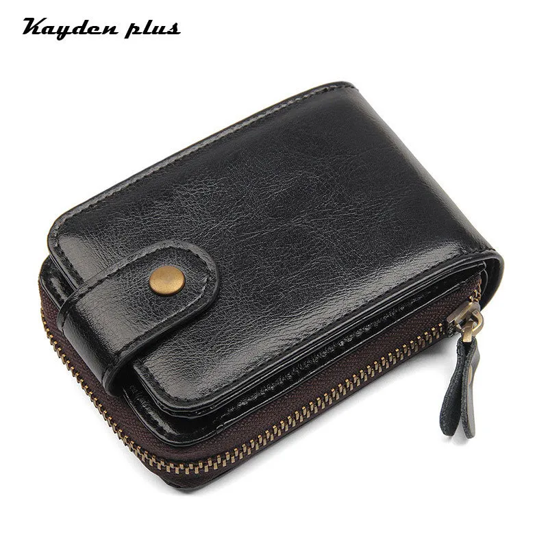 

Men's And Women's Genuine Leather Document Wallet Purse RFID Card Package Id Card Holder Rfid Card package
