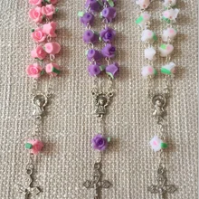 10 мм разноцветные розы бусины браслет, мягкие керамические бусины Дракон мех Пряжка браслет, цветочные шарики из глины браслет