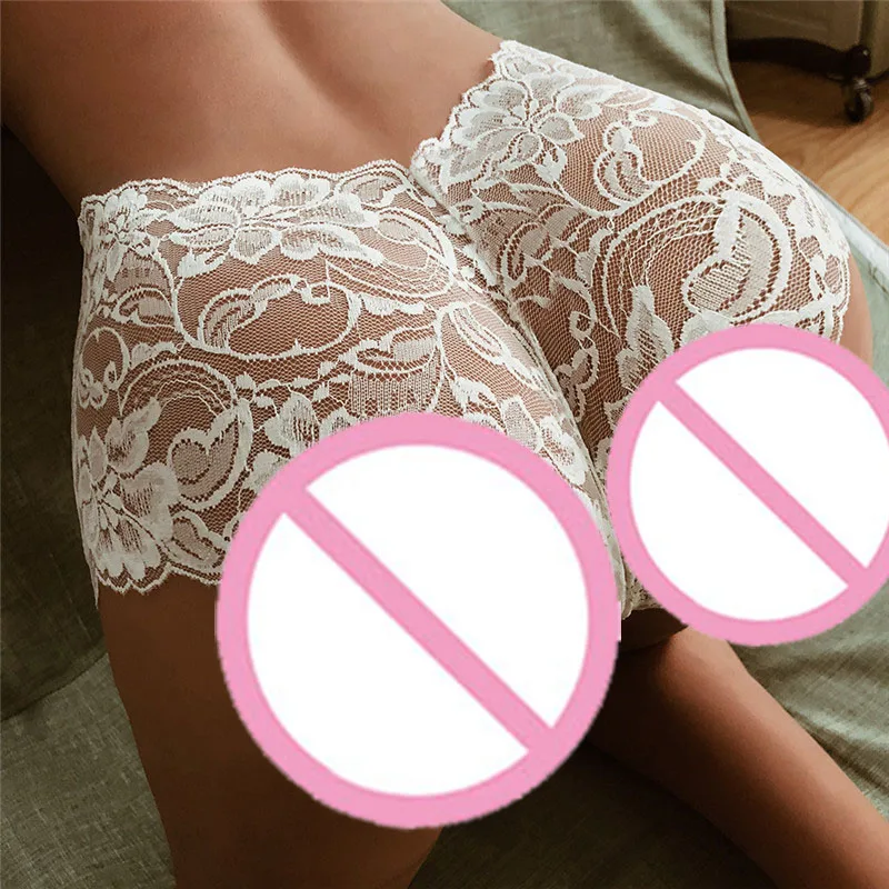 Erotic Transparent Thong Lingerie Underwear Women Panties Sexy Ladies High Waist Lace G-string Brief Panties