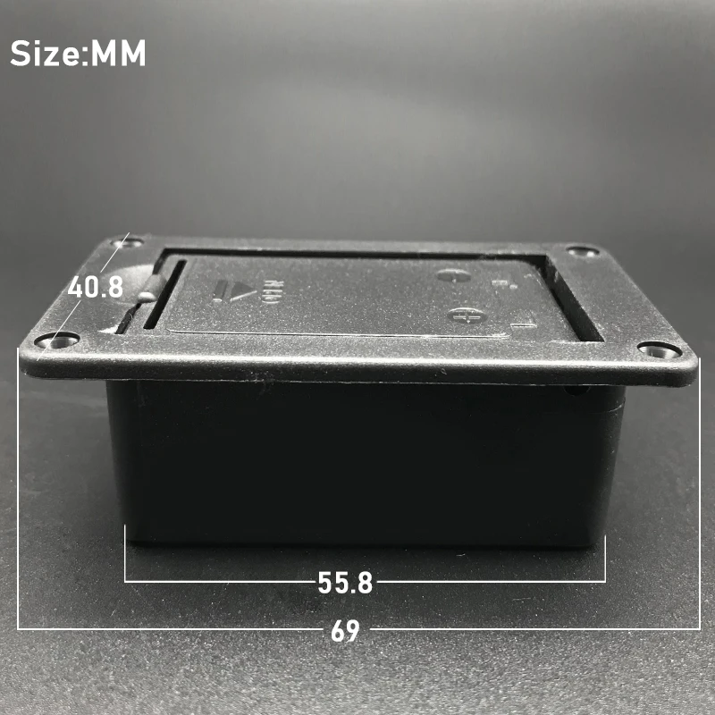9V Батарея черный держатель Чехол Коробка отсек гитарная крышка бас-звукосниматель для гитары Замена
