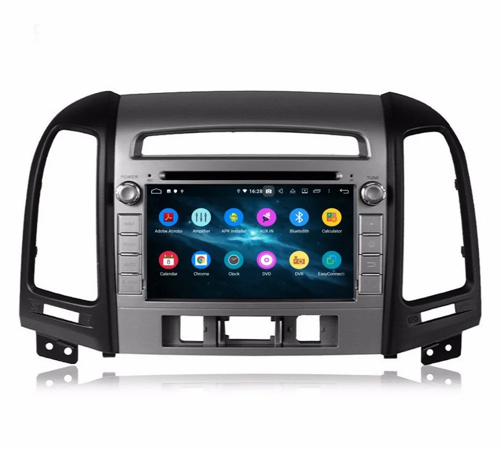 Best DSP Android 9.0 Octa Core 2 din 7" Car Audio DVD GPS for Hyundai Santa Fe 2006-2012 stereo Radio Bluetooth 4.2 WIFI USB 4gb+32gb 7