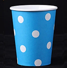20 шт./лот горошек одноразовые чашки с 250 мл из бумаги - Цвет: J