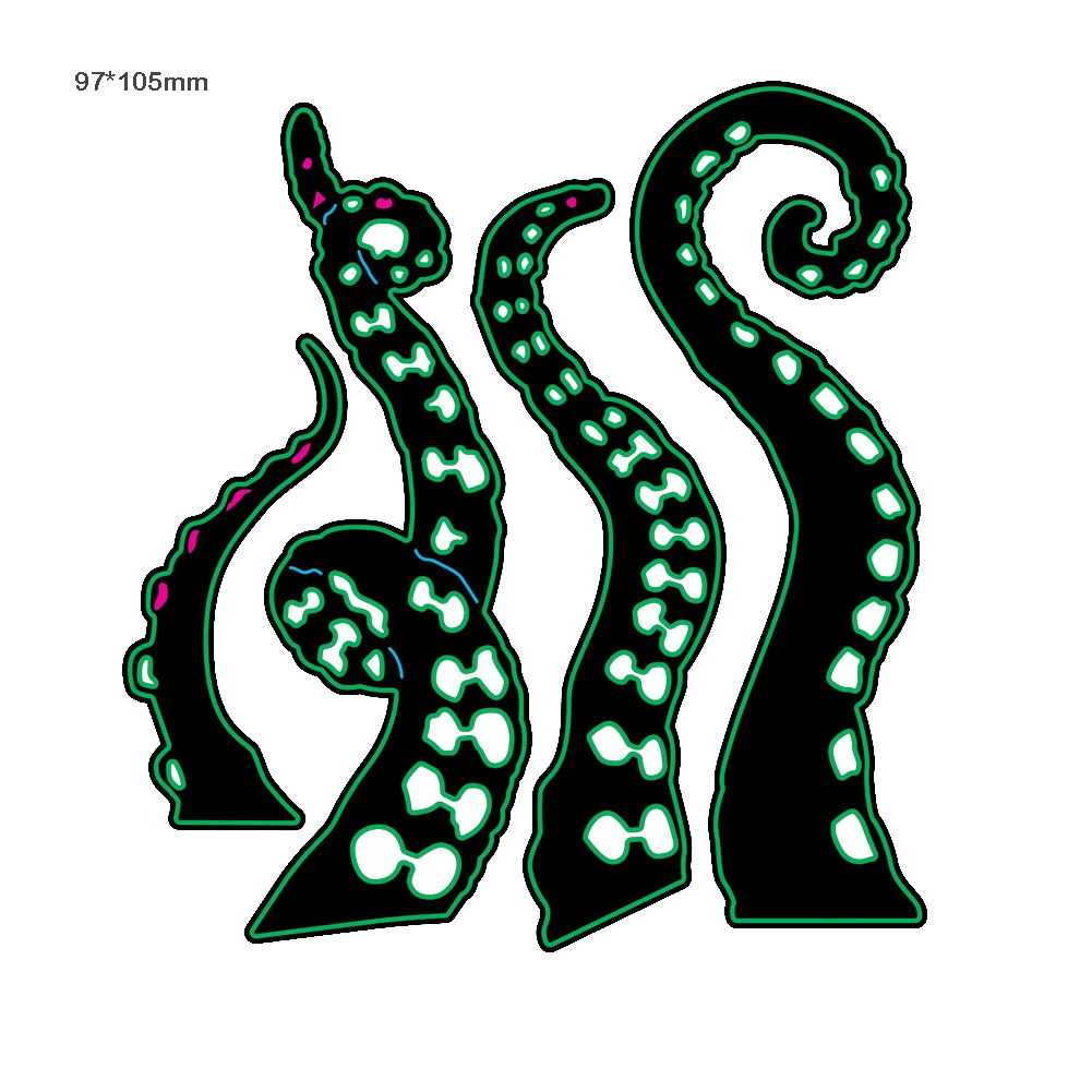 

97*105mm tentacle Metal Cutting Die Stencils for DIY Scrapbooking Album Decorative Embossing Hand-on Paper Cards Embossing