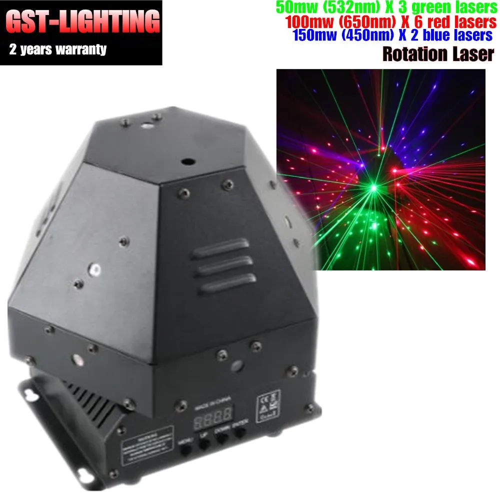 Профессиональное сценическое мини освещение с вращением на 360 градусов RGB луч Gobo