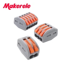 (60 PCS )Wago type PCT-212 213 215 20pcs 2P + 20pcs 3P + 20pcs 5P Universal Compact Wire Connector Conductor Terminal Block