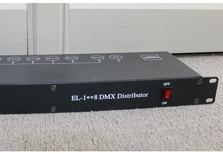 Профессиональный 8 канальный DMX сплиттер оптически изолированный распределитель