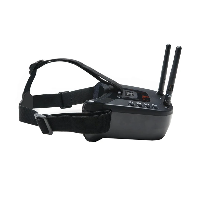 JMT Mini FPV очки 3 дюйма 480X320 дисплей двойная антенна 5 8G 40CH Встроенный 7 В для RC Racing