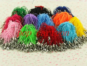 

New 200 Pcs Multicolor Mixes DIY Lanyard For MP3/4 Cell Phone Team Lanyard Lobster Clasp Phone M-4