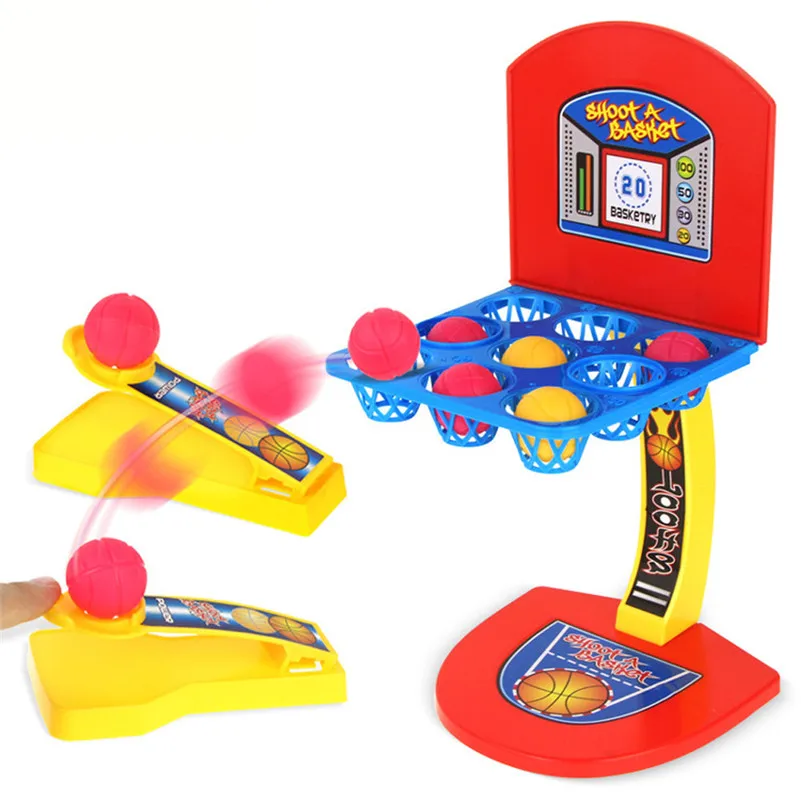 

Desktop Ejection Basketball Mini Football Hockey Golf Shooting Finger Game montessori pedagogical Kid Toys Gift A1