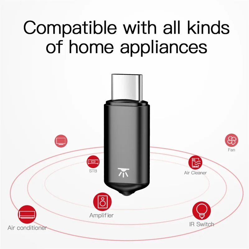 Пульт дистанционного управления Baseus Mini Keychain для Samsung Huawei Type C USB интерфейс Smart IR