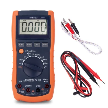 

Tester Digital Multimeter Profesional Medidor Esr Capacitor Meter Voltmeter Ammeter Mini Tester Probes Pocket Multi-tester Cable