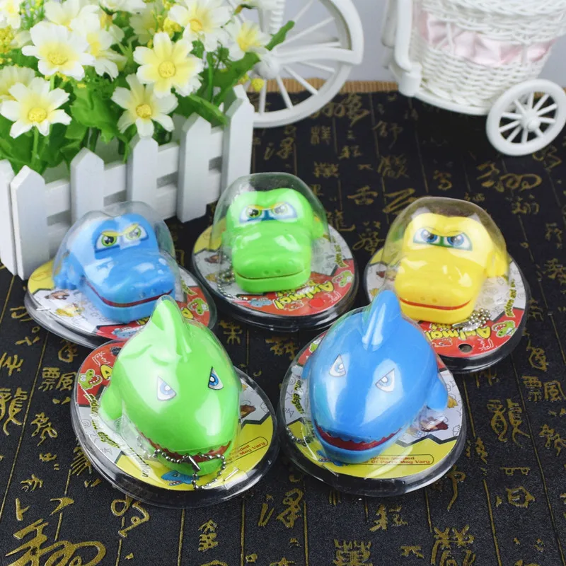 2 шт. двойная игра крокодил Рот дантист кусает палец игрушка рандомная