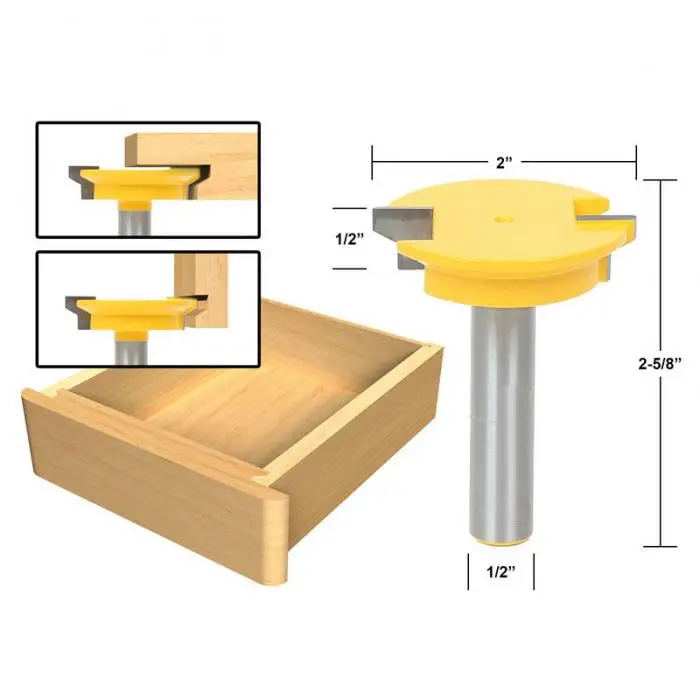 1/2 дюйма хвостовиком ящик долото резак железнодорожных стиле маршрутизатор немного прочного деревообрабатывающий инструмент CLH @ 8