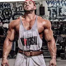 ZY новая одежда для бодибилдинга Хлопковая мужская форма для гимнастики с буквенным принтом Фитнес Мужская майка дышащая Спортивная майка Camiseta Tirantes