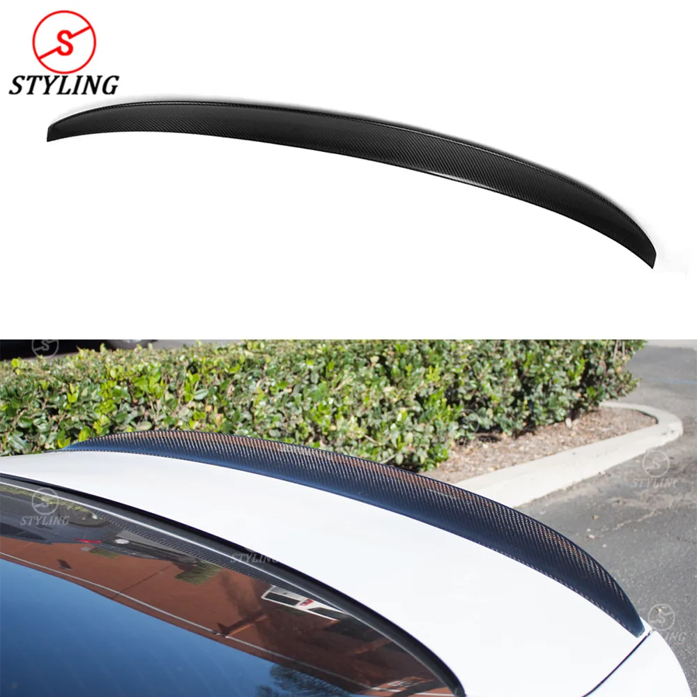 

For BMW 4 Series F36 Carbon Spoiler P Style Sedan F36 420i 428i 435i Carbon Fiber rear spoiler Rear trunk wing styling 2014-UP