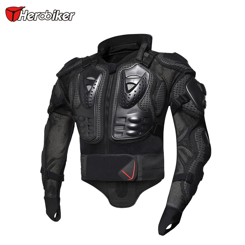 HEROBIKER мотоциклетная куртка мотоциклетная Броня гоночная Защита тела куртка для мотокросса мотоциклетная Защитная Экипировка+ защита шеи