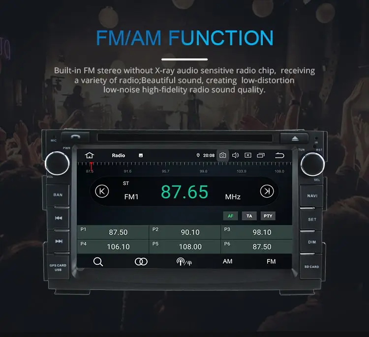 Best JDASTON Android 9.0 Car Multimedia Player For Kia Ceed 2009 2010 2011 2012 2 Din Car Radio GPS Navigation DVD WIIF Stereo Audio 7