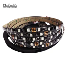5M Ws2811 Led Strip Dc12V 30 48 60leds m RGB Addressble LED Strip Black White PCB