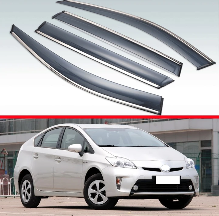 

For Toyota Prius 2012-2015 ABS Plastic Window Wind Deflector Visor Rain/Sun Guard Vent