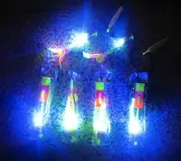 20 stks LED Slingshot Flying Sling Rubberband Helicopter HY-588A Party Speelgoed Kids