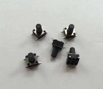 

TONE PARTS East One Touch Switch 6*6*9.5mm Patch Foot Jog Button Spot
