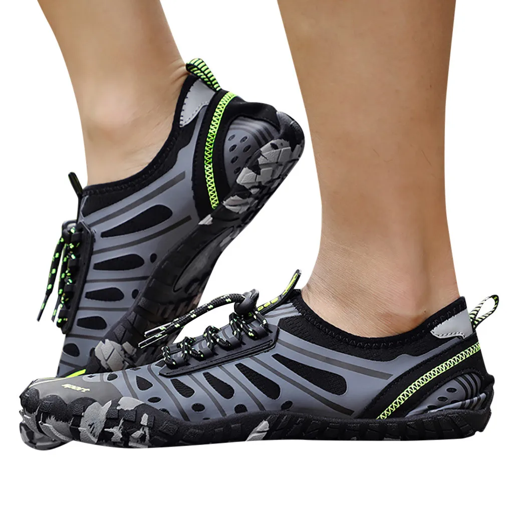 

CHAMSGEND Men's Swimming beach shoes snorkeling fast dry water shoes wear shock absorption fashion casual wading shoes